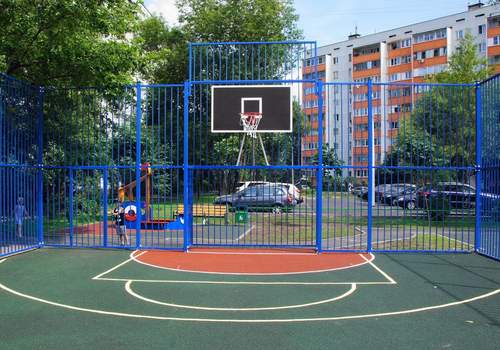 Забор Protect для баскетбольной площадки в Сыктывкаре